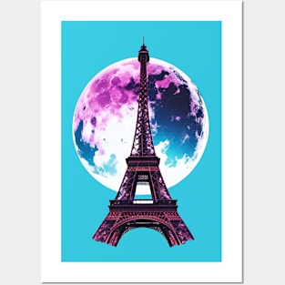 Retro Eiffel Tower Posters and Art